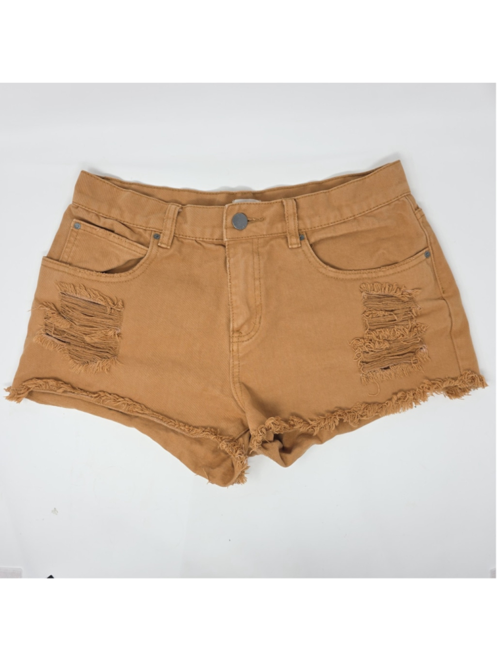 Billabong Short Shorts Womens 28 Rust Distressed Cut Off Grunge Skater